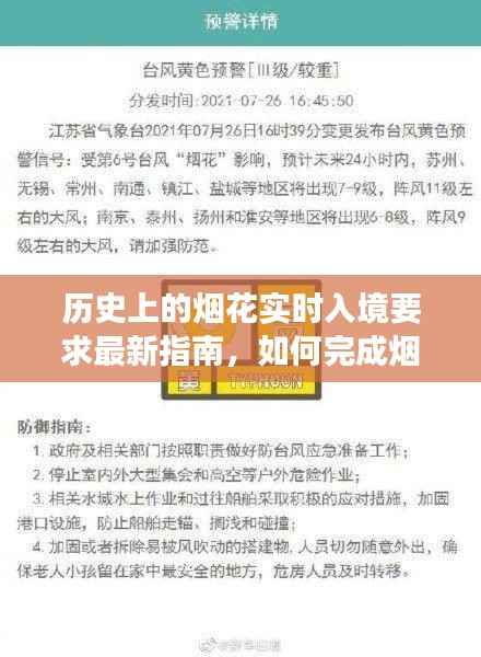 烟花实时入境指南,历史要求与入境手续详解