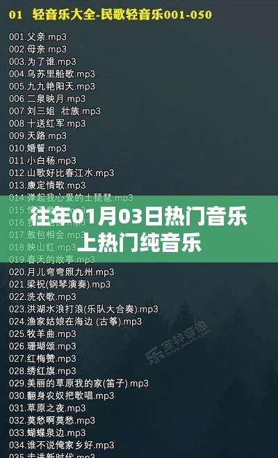 热门音乐回顾,纯音乐上榜旋律