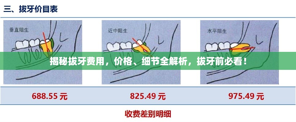 揭秘拔牙费用,价格、细节全解析,拔牙前必看!