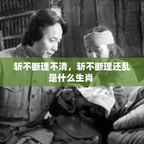 斩不断理不清,斩不断理还乱是什么生肖